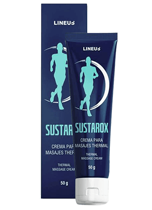 Sustarox thermal massage cream — tube and box